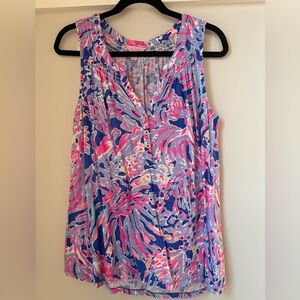 Lilly Pulitzer Essie Top Shrimply Chic Women’s XL